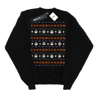 (XS, Black) Disney Womens/Ladies Nightmare Before Christmas Halloween Icons Sweatshirt