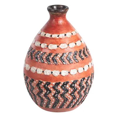 Decorative Vase KUMU Ceramic Brown