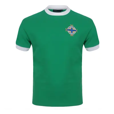 (Green, Large) Northern Ireland Official Gift Mens Retro Football Kit Shirt George Best GAWA