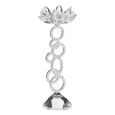 Candle Holder OVIEDO Glass Silver