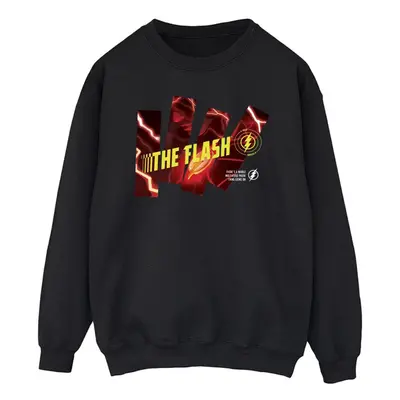 (XL, Black) DC Comics Mens The Flash Pillars Sweatshirt