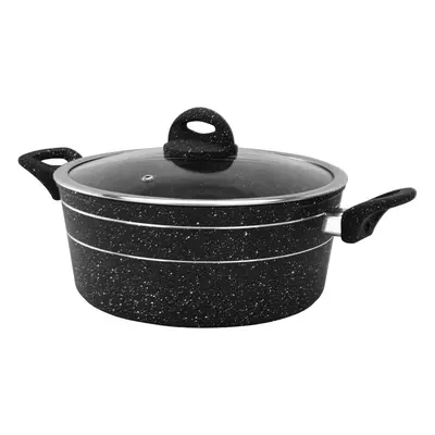 (28 Cm) Royalford Non Stick Casserole Pot with Glass Lid