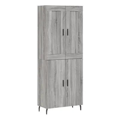 (grey sonoma, doors) vidaXL Highboard Sideboard Cupboard Side Board Storage Cabinet Engineered W