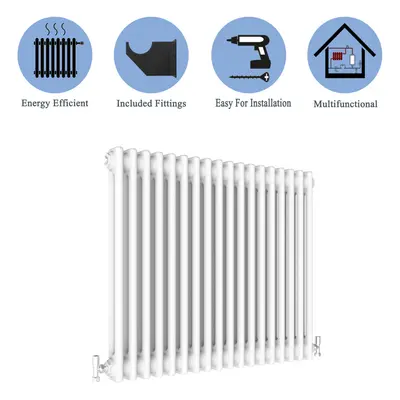 (White, 600*830mm) Cast Iron Style Radiators