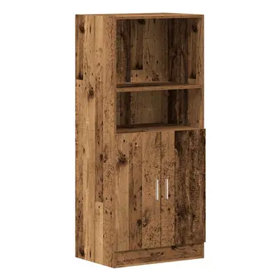 (old wood) vidaXL Kitchen Cabinet Freestanding Storage Cabinet Cupboard Engineered Wood