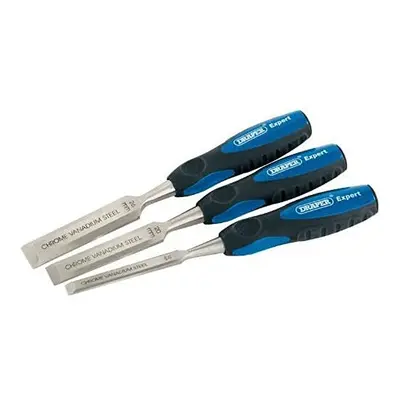 Draper Soft Grip Chisel Set, Pieces , Blue