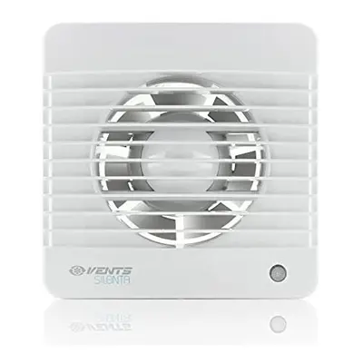 Vents Silent 100mm (4" inch) Bathroom Extractor Fan with Run On Timer, Energy Saving and Quiet -