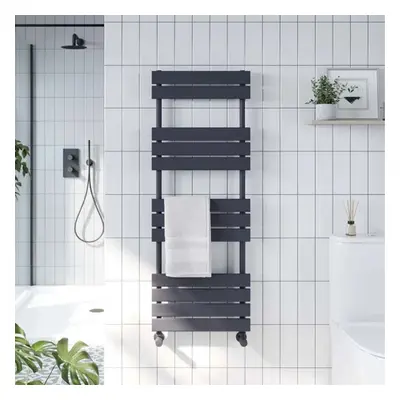 Nes Home x 450mm Flat Panel Heated Towel Rail Radiator Anthracite