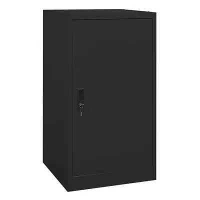 vidaXL Saddle Cabinet Black Steel Indoor Storage Tack Locker Harness Cabinet