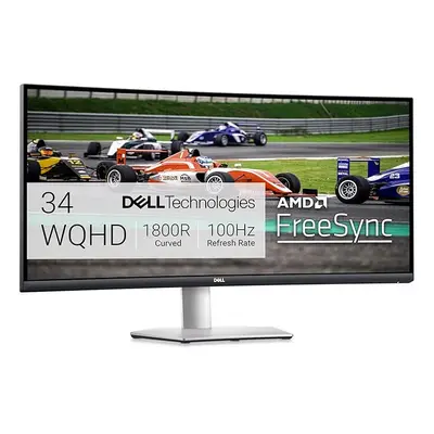 Dell S3422DW Inch WQHD (3440x1440) 21:9 1800R Curved Monitor