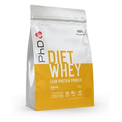 (PhD Nutrition Diet Whey High Protein Lean Matrix, Banana Diet Whey Protein Powder, 16g of Prote