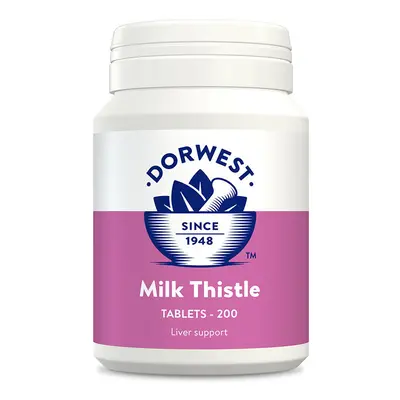 DORWEST HERBS MILK THISTLE TABLETS FOR IMPROVED LIVER FUNCTION IN CATS & DOGS