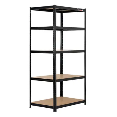 6 Bays | 180x90x60cm | Black |Boltless Garage Shelving Unit | 1000kg