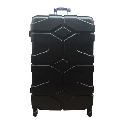 (Black, Extra Large) Hampton & Stewart Hard Shell Extra Large Suitcase