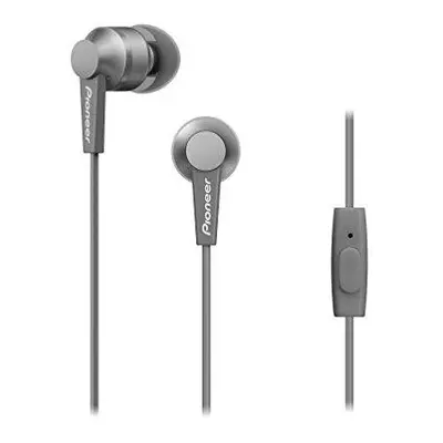 Pioneer SE-C3T(H) In-Ear Headphones (Aluminium body, Control panel, Microphone, Silicone earplug