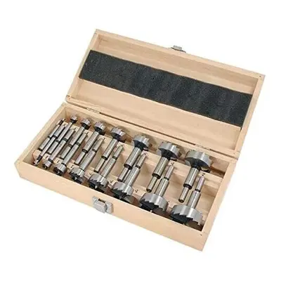 16 PIECE FORSTNER DRILL BIT SET IN WOODEN CASE