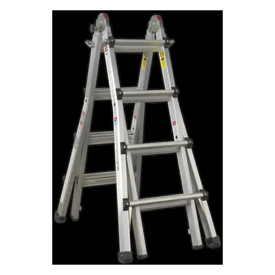 Aluminium Telescopic Ladder 4-Way EN Adjustable Height