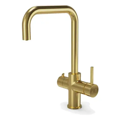 3-In-1 Hot Water Kitchen Tap With Tank & Filter, Brushed Brass - SIA HWT3BR