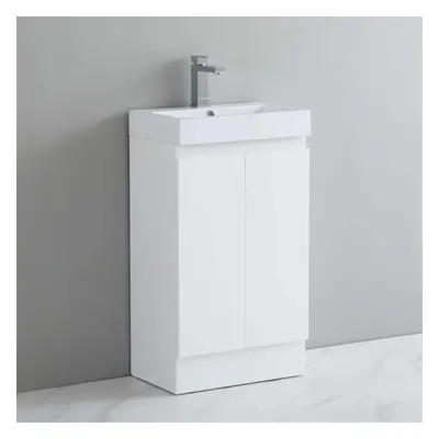 490mm Bathroom Vanity Unit & Basin Sink Freestanding Storage Cabinet