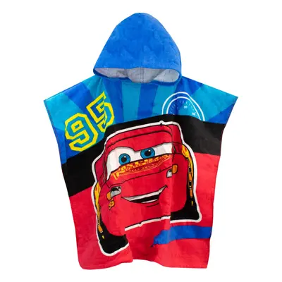 Disney Boys Poncho Cars Red One Size