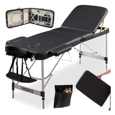 AREBOS zone massage table portable massage bench foldable massage bed