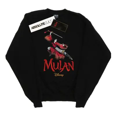 (3XL, Black) Disney Mens Mulan Movie Pose Sweatshirt