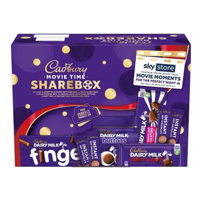 (Pack Of 4) Cadbury Chocolate Movie Time Sharing Box 581g