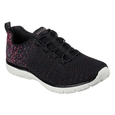 (4 UK, Black/Pink) Skechers Womens/Ladies Virtue Trainers