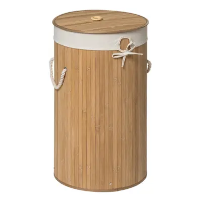 Kankyo Rnd Nat Bamboo Laundry Hamper W/Liner D X 60Cm