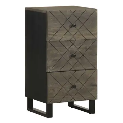 vidaXL Sideboard Black 40x33x75 cm Solid Wood Mango storage cabinet