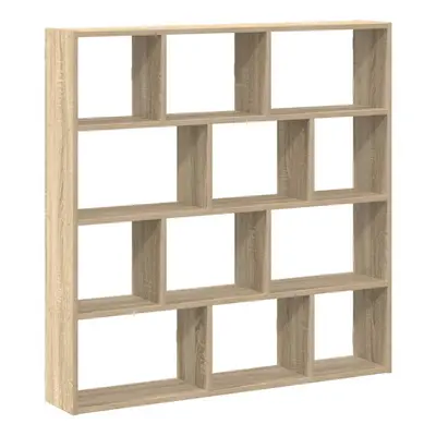 (sonoma oak) vidaXL Wall Cube Shelf Floating Storage Shelf Compartments Engineered Wood