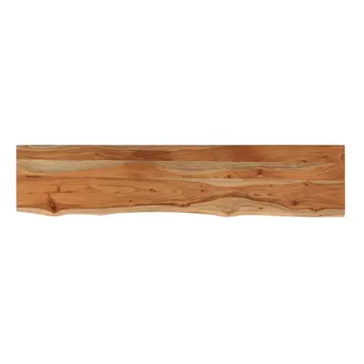 vidaXL Wall Shelf Floating Shelf Rack Rectangular Solid Wood Acacia Live Edge