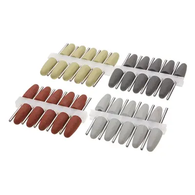 40Pcs Dental Lab Silicone Rubber Polishers Handpiece Polishing Burs Colors Dental Tools