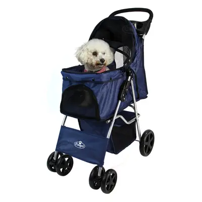 Pet Stroller Dog Cat Puppy Pram Pushchair Travel Cart Buggy Carrier