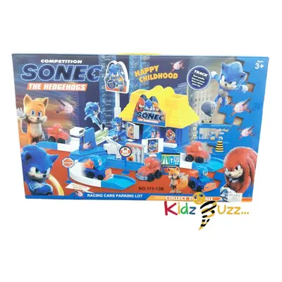 Sonic Racing Car Parking Lot Toy For Kids