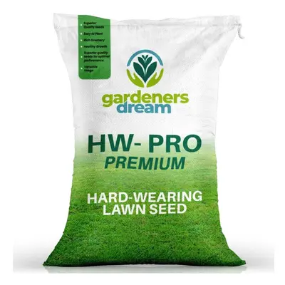 20Kg Gardeners Dream Hard-Wearing Premium Tough Back Garden Lawn Grass Seed