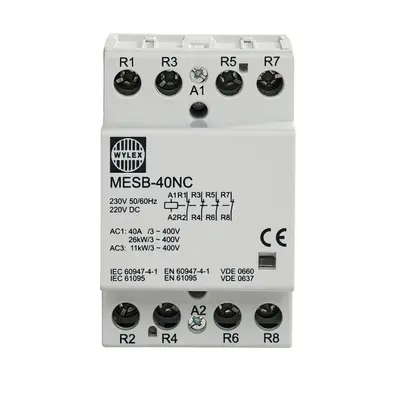 WYLEX 40A POLE CONTACTOR (MESB-40NC), MODULE