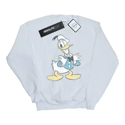 (S, White) Disney Womens/Ladies Donald Duck Posing Sweatshirt