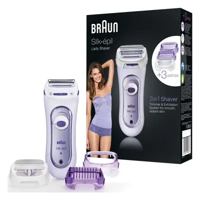 Braun Silk-epil Women Cordless Rechargeable Foil Shaver Legs Body Trimmer LS5560