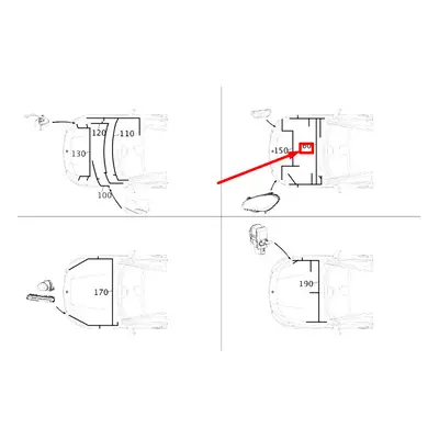 MB CLA C117 Lamp Unit Left And Right Wiring Harness RHD A2465409703 NEW GENUINE