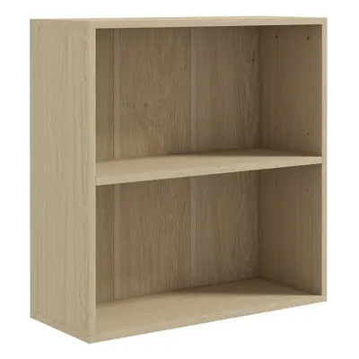 HOMCOM Bookshelf Display Storage Shelf with Compartments for Study Natural