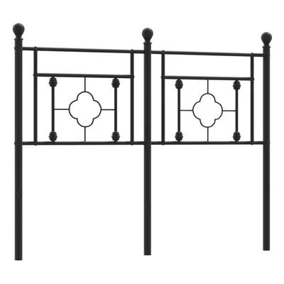 (black, cm) vidaXL Metal Headboard Bedroom Home Decorative Bed Header Metal Bed Headboard