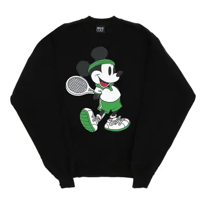 (L, Black) Disney Womens/Ladies Mickey Mouse Tennis Sweatshirt