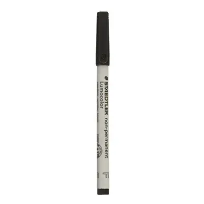 Staedtler Mars Lumocolor Nonpermanent Markers, Fine Point, 10/PK, Black (STD3169)