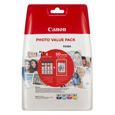 Canon CLI-581 Multipack 5.6ml 5.6ml Black, Cyan, Magenta, Yellow...