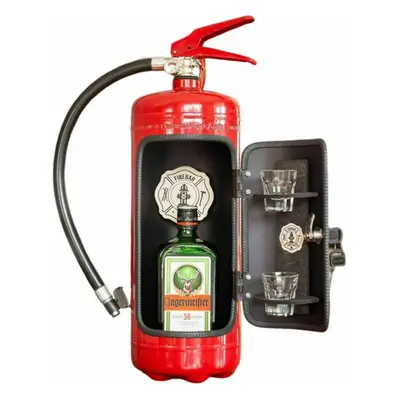 Fire Extinguisher Mini Bar For Fireman Handmade Bar, Fire Extinguisher Mini Bar Novelty Liquor W