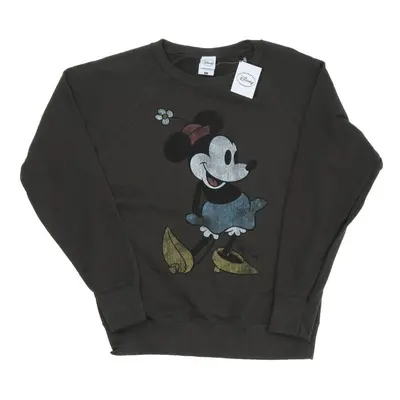 (L, Light Graphite) Disney Womens/Ladies Classic Minnie Mouse Heather Sweatshirt