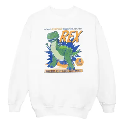 (S, White) Disney Womens/Ladies Toy Story Rex Terrifying Dinosaur Sweatshirt