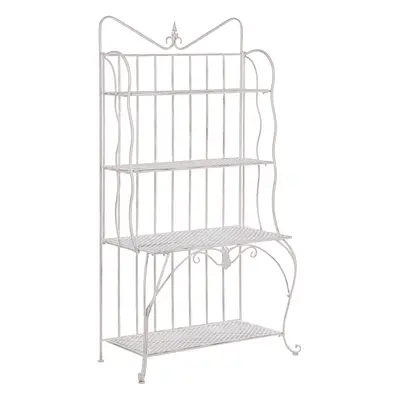 Shelving Unit PAVONA Metal cm cm Light Beige