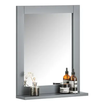 SoBuyÂ® FRG129-SG, Bathroom Wall Mirror with Storage Shelf